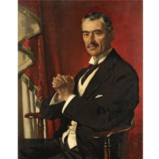 Sir William Orpen R.A., R.H.A. - Portrait Of Neville Chamberlain