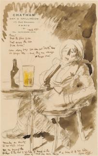 Sir William Orpen R.A., R.H.A. - Self-Portrait with Ginger Ale | Autoportrait avec Ginger Ale