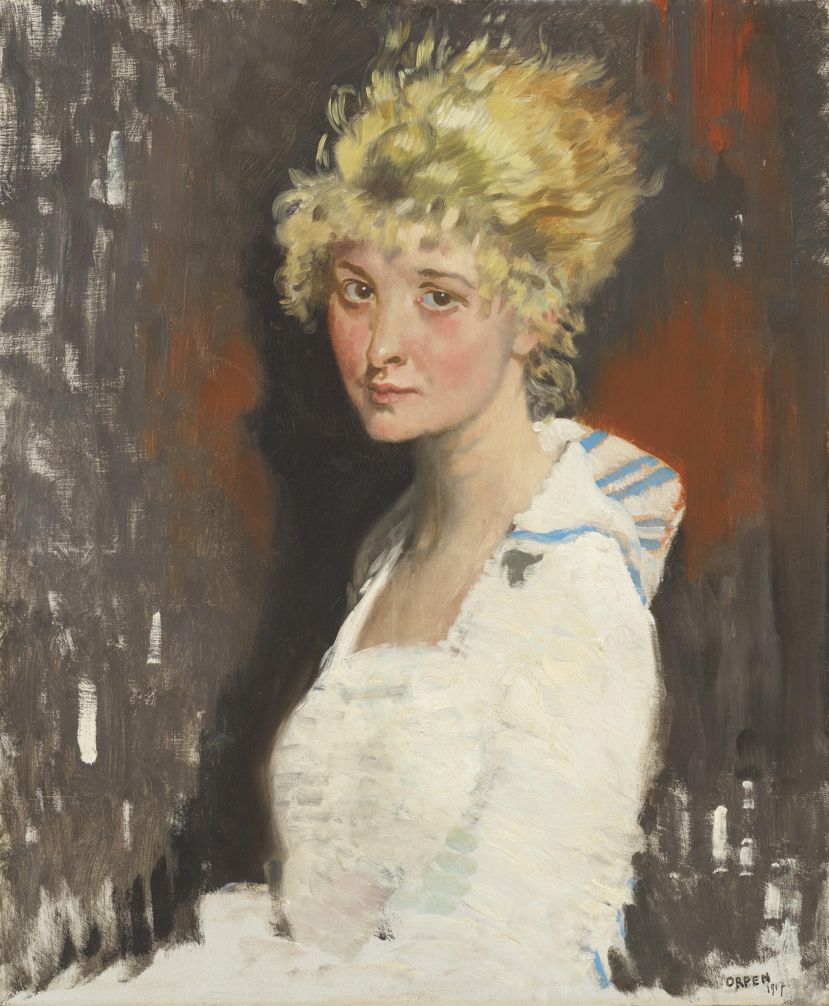 Sir William Orpen, R.A., R.H.A. - The Artist\'s Model, Yvonne