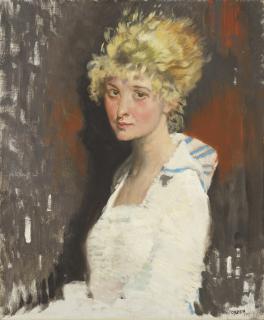 Sir William Orpen, R.A., R.H.A. - The Artist\'s Model, Yvonne
