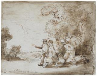 Sir William Orpen, R.A., R.H.A. - Travelling musicians