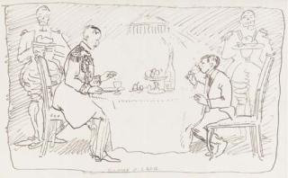 Sir William Orpen, R.H.A., R.A. - Dinner with Major General Sir Henry Merrick Lawson, C.B. at the Kildare St. Club, 26 January 1907