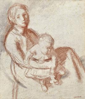 Sir William Orpen, R.H.A., R.A. - Mother and Child (Grace and Mary)