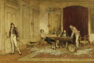 Sir William Quiller Orchardson R.A. - Hard Hit