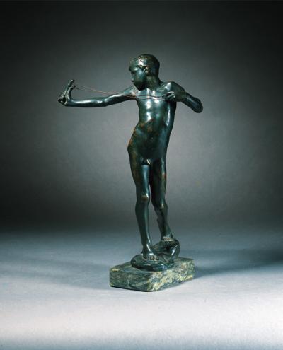 Sir William Reid Dick - Young Boy with a Catapult