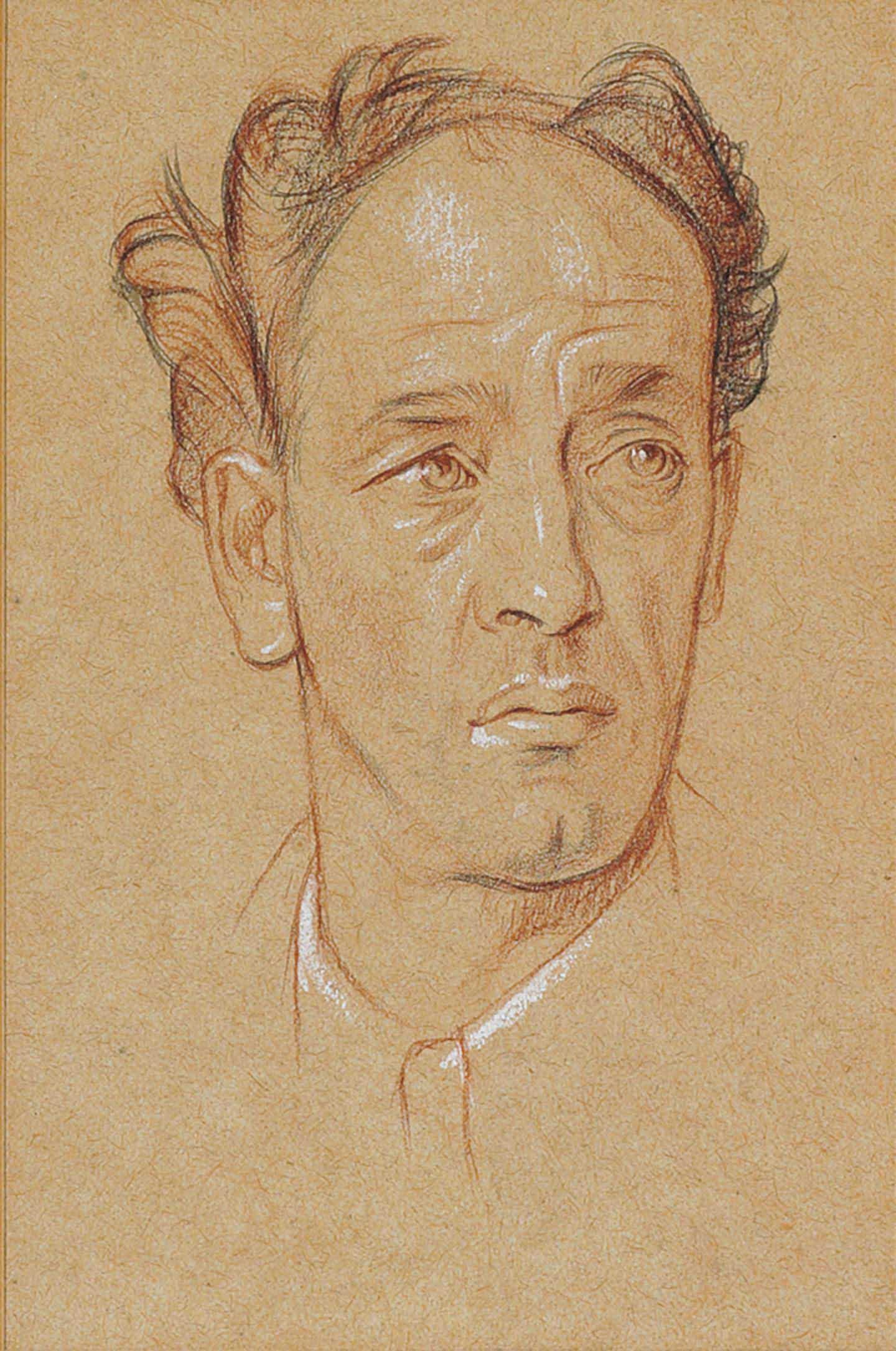 Sir William Rothenstein - Portrait head of James Stephens (1882-1950)