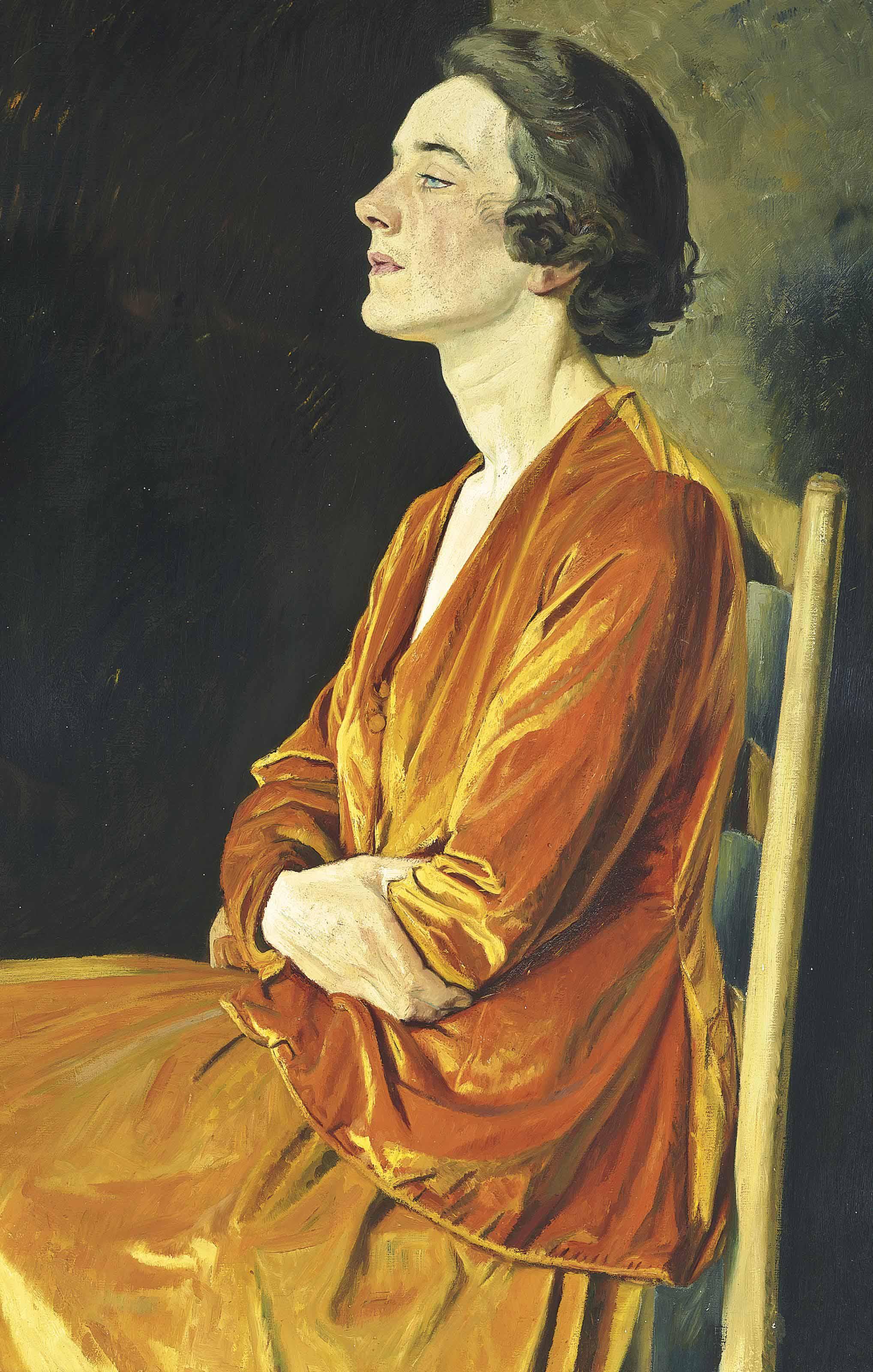 Sir William Rothenstein - Portrait of Gladys Calthrop