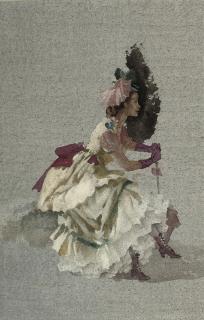 Sir William Russell Flint, R.A., P.R.W.S., R.S.W. - A Visitor For Paris