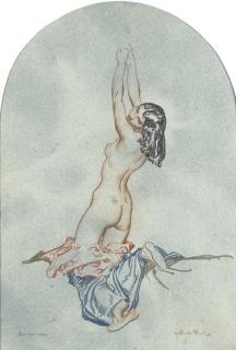 Sir William Russell Flint, R.A., P.R.W.S., R.S.W. - Andromeda