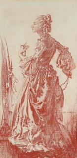 Sir William Russell Flint, R.A., P.R.W.S., R.S.W. - Before A Mirror