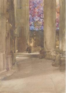 Sir William Russell Flint, R.A., P.R.W.S., R.S.W. - Chartres