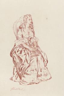 Sir William Russell Flint, R.A., P.R.W.S., R.S.W. - Clotilde