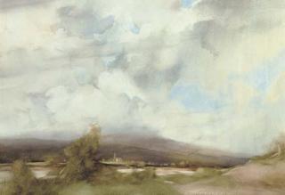 Sir William Russell Flint, R.A., P.R.W.S., R.S.W. - Comrie, Perthshire