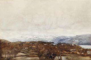 Sir William Russell Flint, R.A., P.R.W.S., R.S.W. - Highland landscape