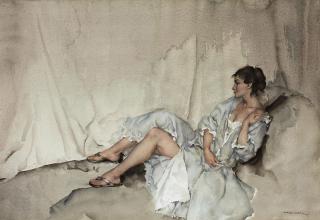 Sir William Russell Flint, R.A., P.R.W.S., R.W.S. - Jasmine