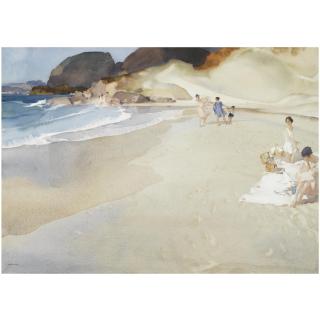 Sir William Russell Flint, R.A., P.R.W.S. - A Picnic Picture