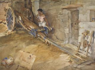 Sir William Russell Flint, R.A., P.R.W.S. - Ambrosine, Model And Critic