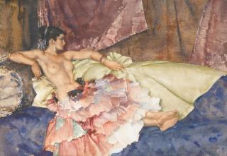 Sir William Russell Flint, R.A., P.R.W.S. - Olearia