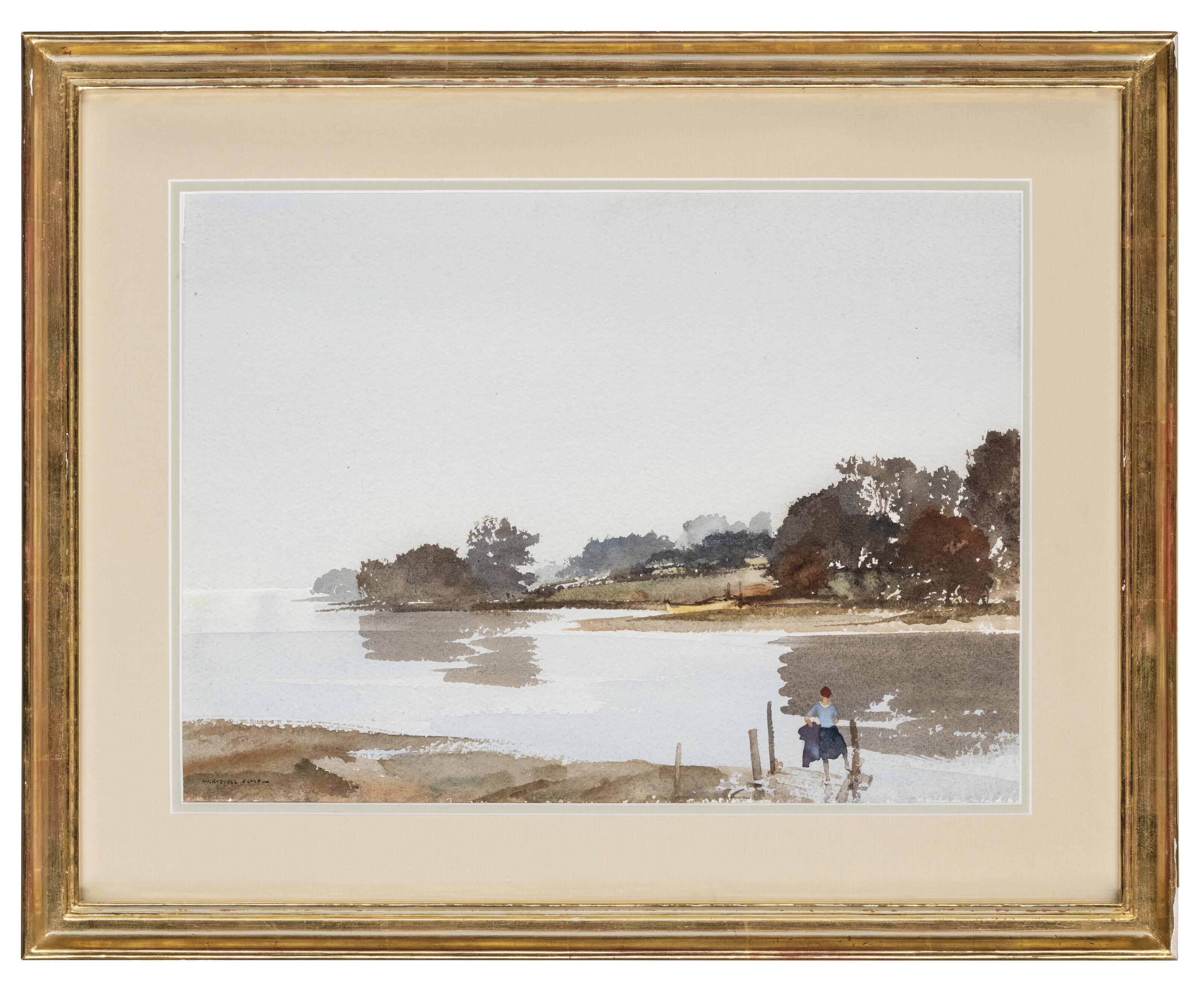 Sir William Russell Flint, R.A., P.R.W.S. - The Absent Ferryman