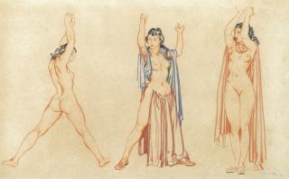 Sir William Russell Flint, R.A., P.R.W.S. - Three Models