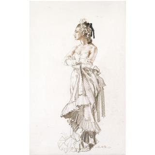 Sir William Russell Flint, R.A., P.R.W.S. - Vera Standing