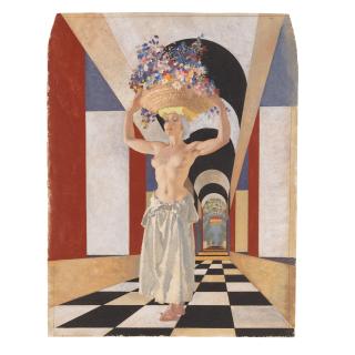 Sir William Russell Flint, RA, PRWS - Morning flowers