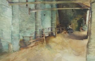 Sir William Russell Flint RA PRWS - \'Ruth and Monica\'