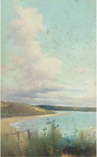 Sir William Samuel Henry Llewellyn - A summer\'s day on the coast