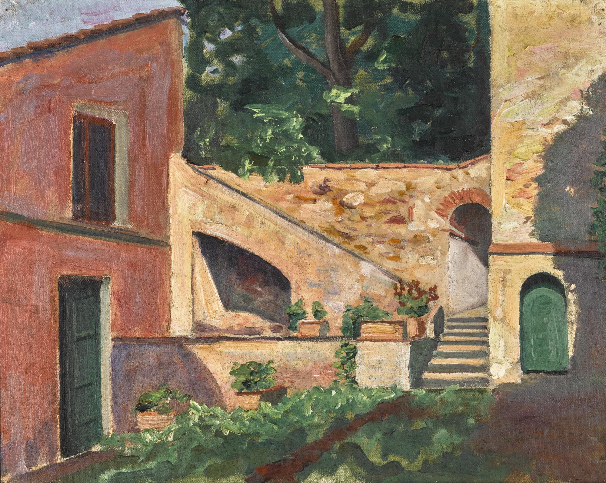 Sir Winston Churchill, K.G., O.M., F.R.S., Hon. R.A. - An Open Staircase, La Capponcina, Cap D’Ail