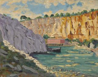 Sir Winston Churchill, K.G., O.M., F.R.S., Hon. R.A. - Calanques, Near Marseilles