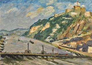 Sir Winston Churchill, K.G., O.M., F.R.S., Hon. R.A. - On The Rhine 