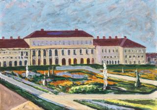 Sir Winston Churchill, K.G., O.M., F.R.S., Hon. R.A. - Schloss Schleissheim, Near Munich