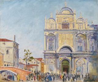 Sir Winston Churchill, K.G., O.M., F.R.S., Hon. R.A. - The Scuola Di San Marco In Venice