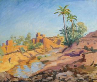 Sir Winston Churchill, K.G., O.M., F.R.S., Hon. R.A. - Valley Of The Ourika, Near Marrakech