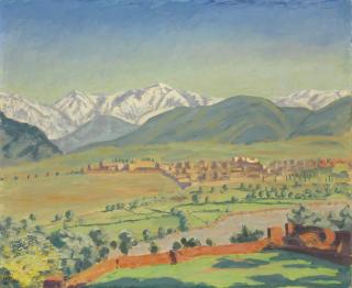 Sir Winston Churchill, O.M., R.A. - A View of Marrakech