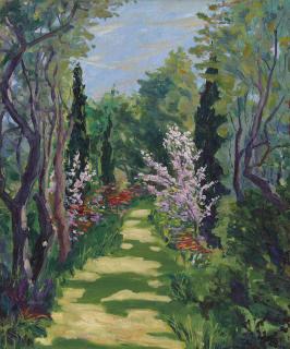 Sir Winston Churchill, O.M., R.A. - Garden Scene