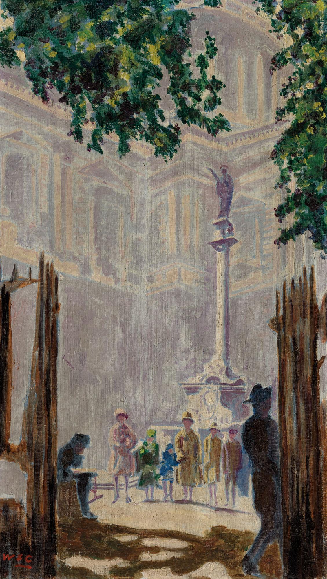 Sir Winston Churchill, O.M., R.A. - St Paul\'S Churchyard