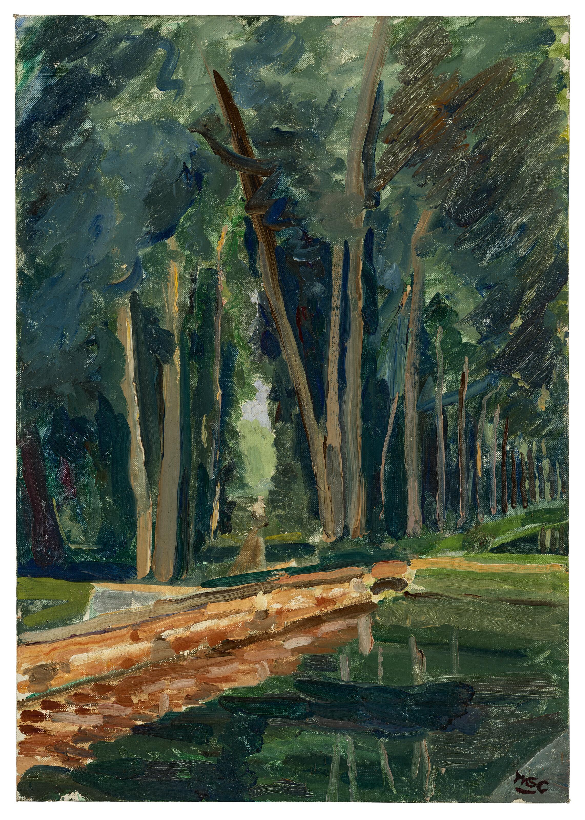 Sir Winston Churchill, O.M., R.A. - The Canal At St-Georges-Motel