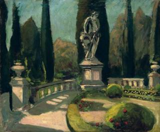 Sir Winston Churchill, O.M., R.A. - The Terrace At Mrs Alice Keppel\'S Villa D\'Ombrellino Near Florence