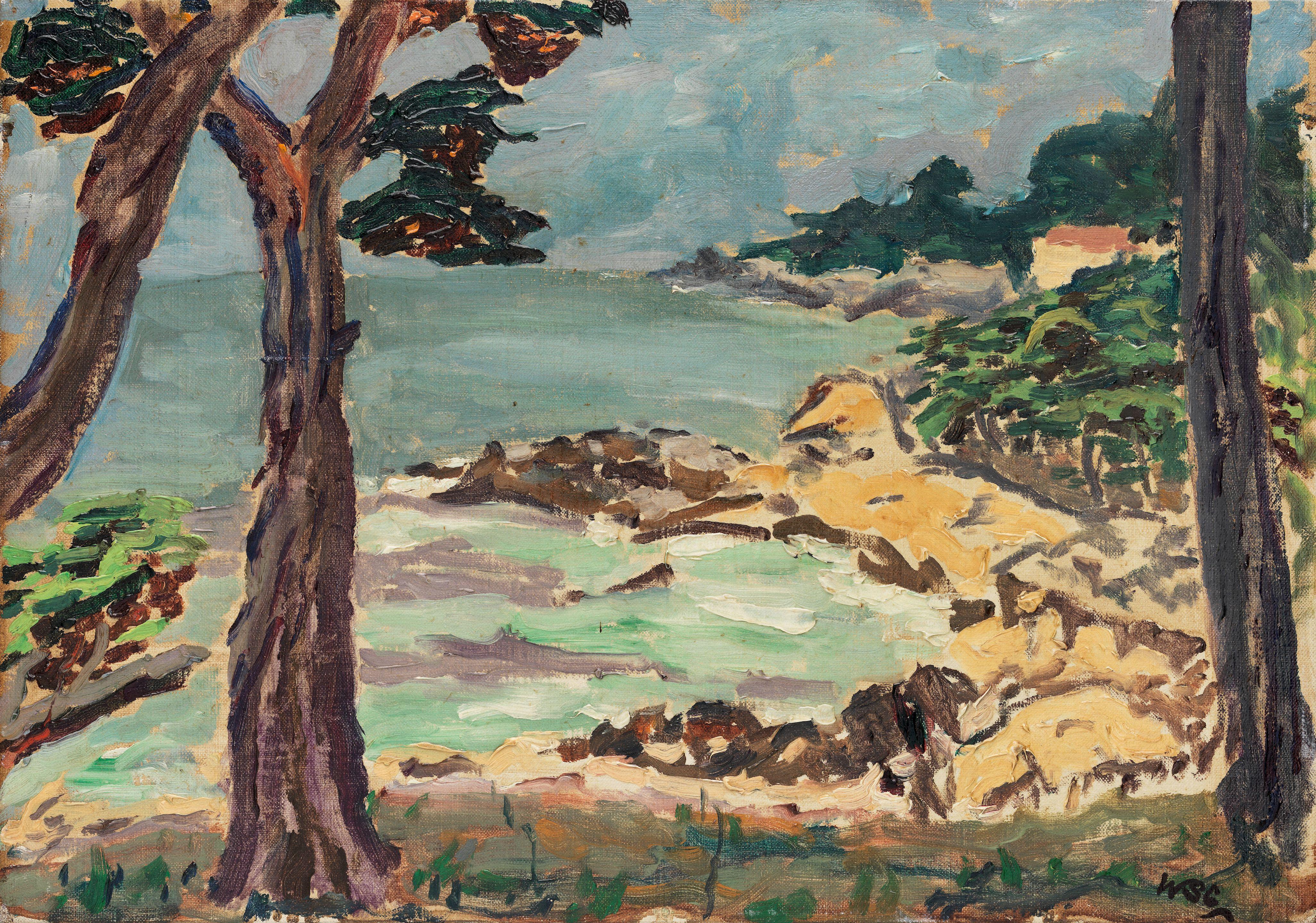 Sir Winston Spencer Churchill O.M., Hon. R.A. - Riviera, a Sketch