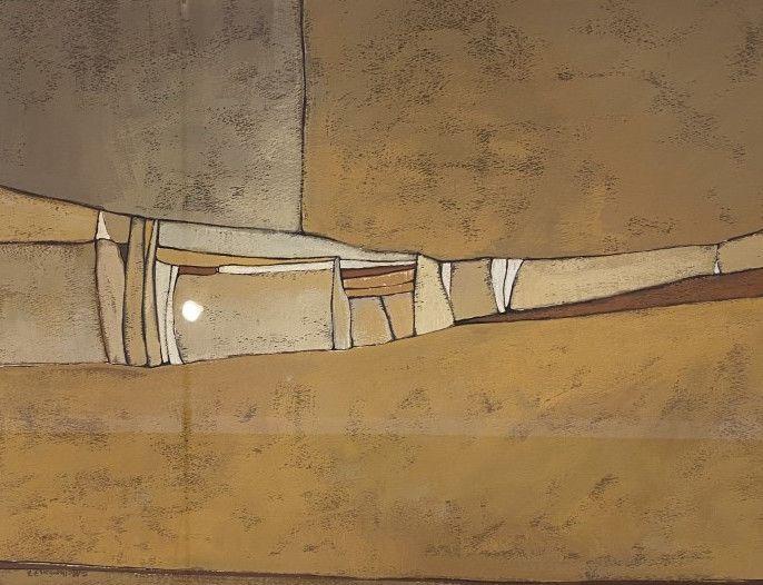 Sirak Melkonian - Untitled (Abstract Landscape in Brown)