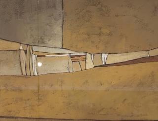 Sirak Melkonian - Untitled (Abstract Landscape in Brown)