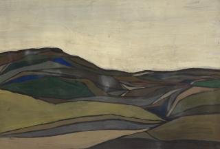 Sirak Melkonian - Untitled (Abstract Landscape with Green)