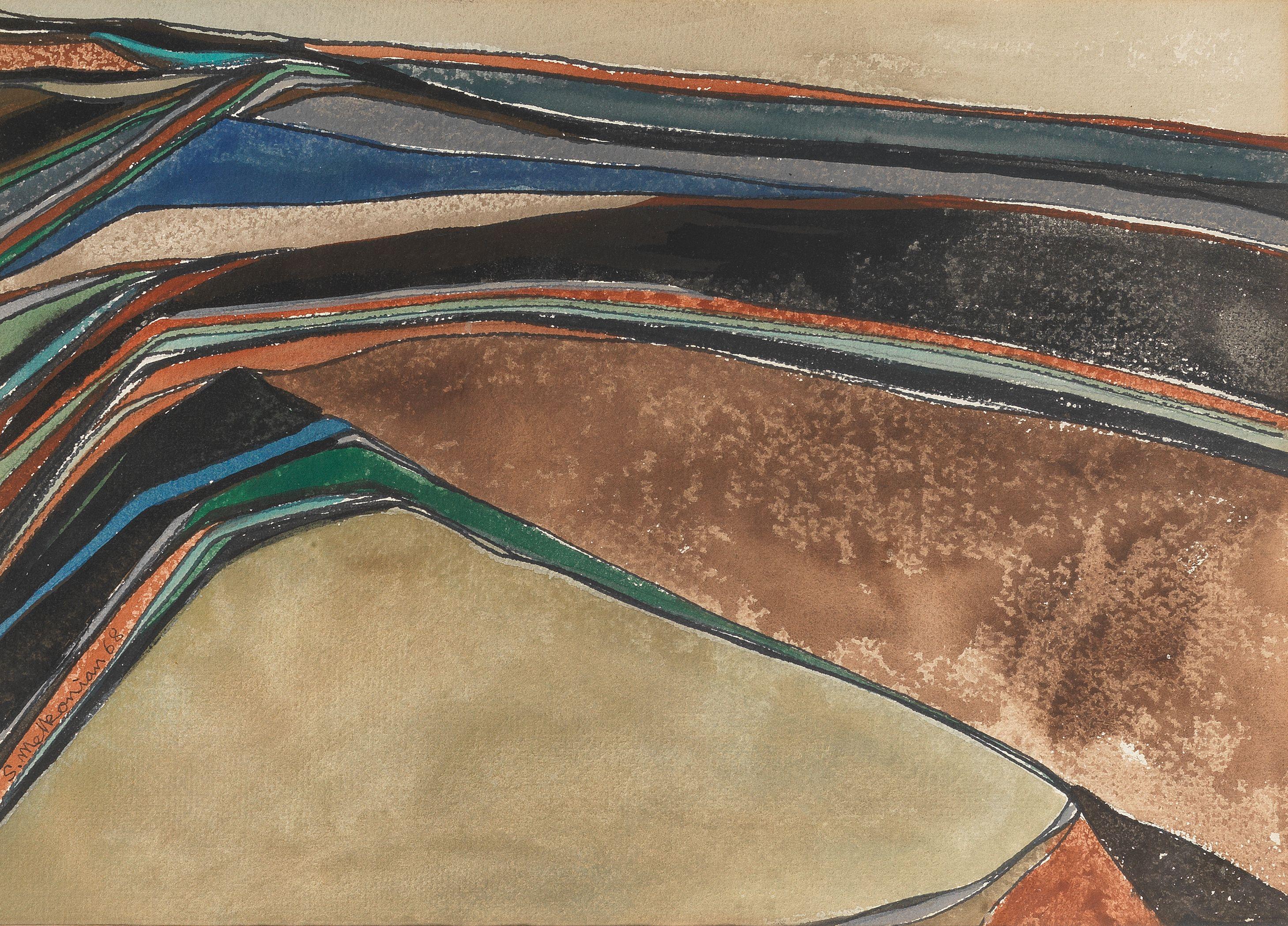 Sirak Melkonian - Untitled (Abstract Landscape)