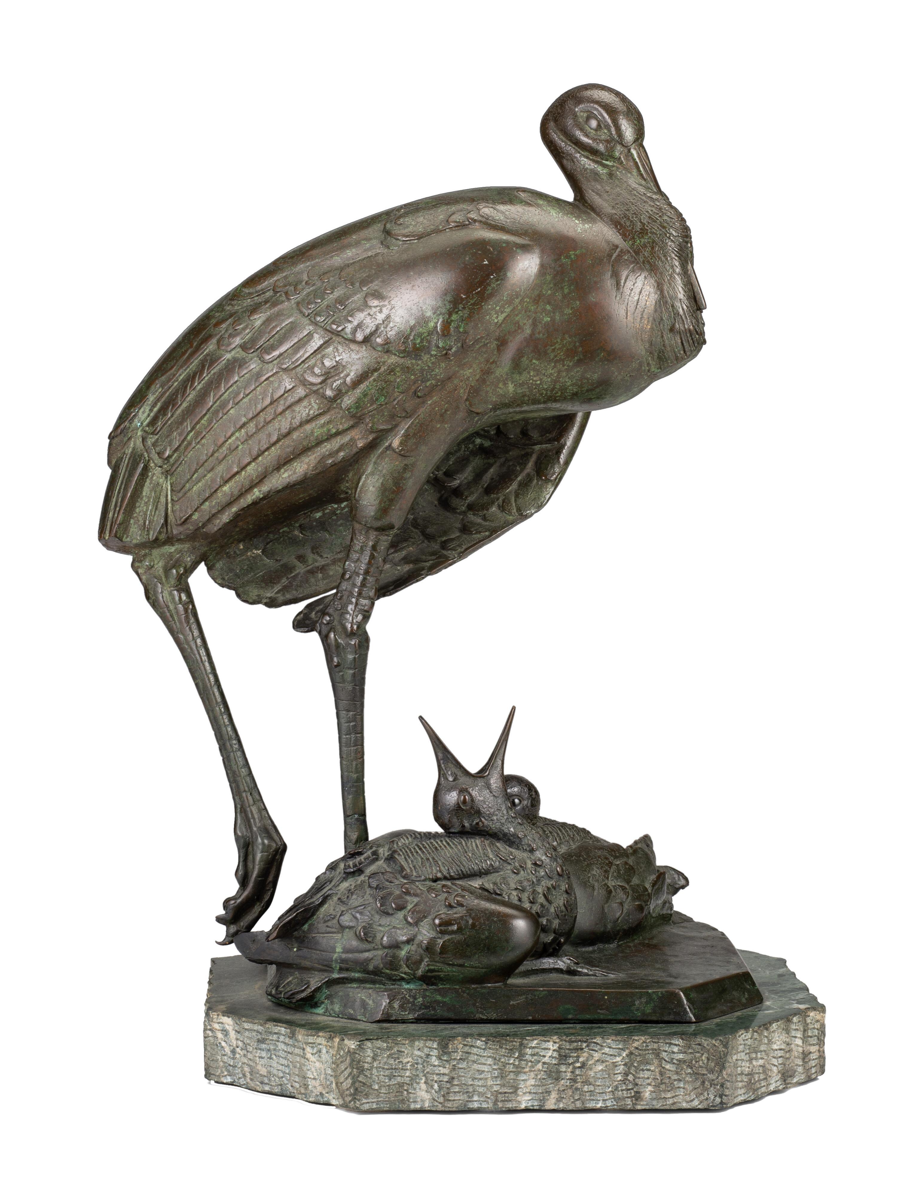 Sirio Tofanari - Cicogna con piccoli