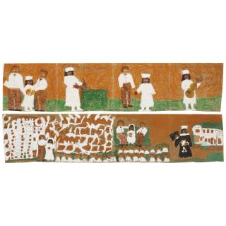 Sister Gertrude Morgan - Self-Portrait with New Jerusalem, double sided, circa 1968