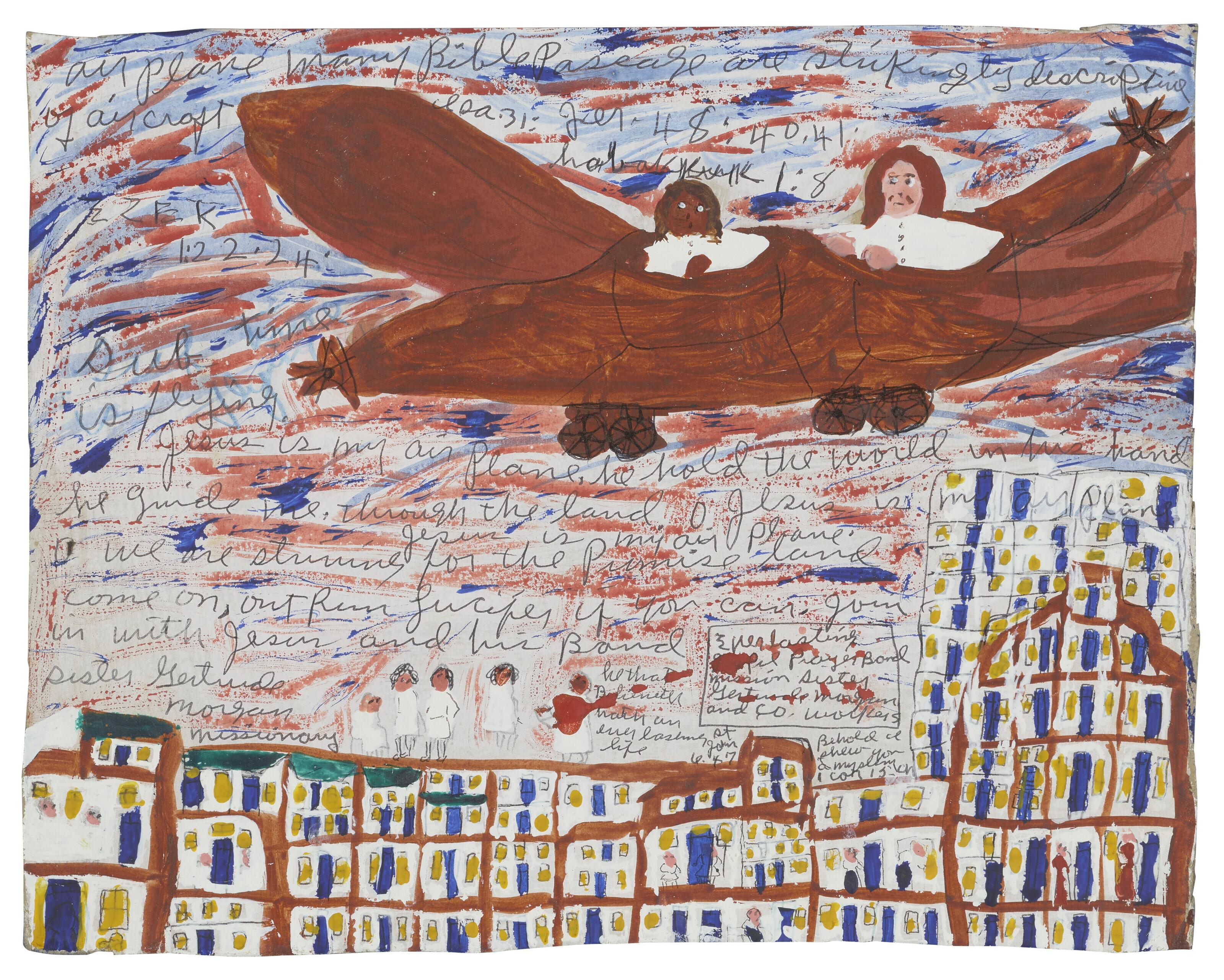Sister Gertrude Morgan - Untitled (Airplane)