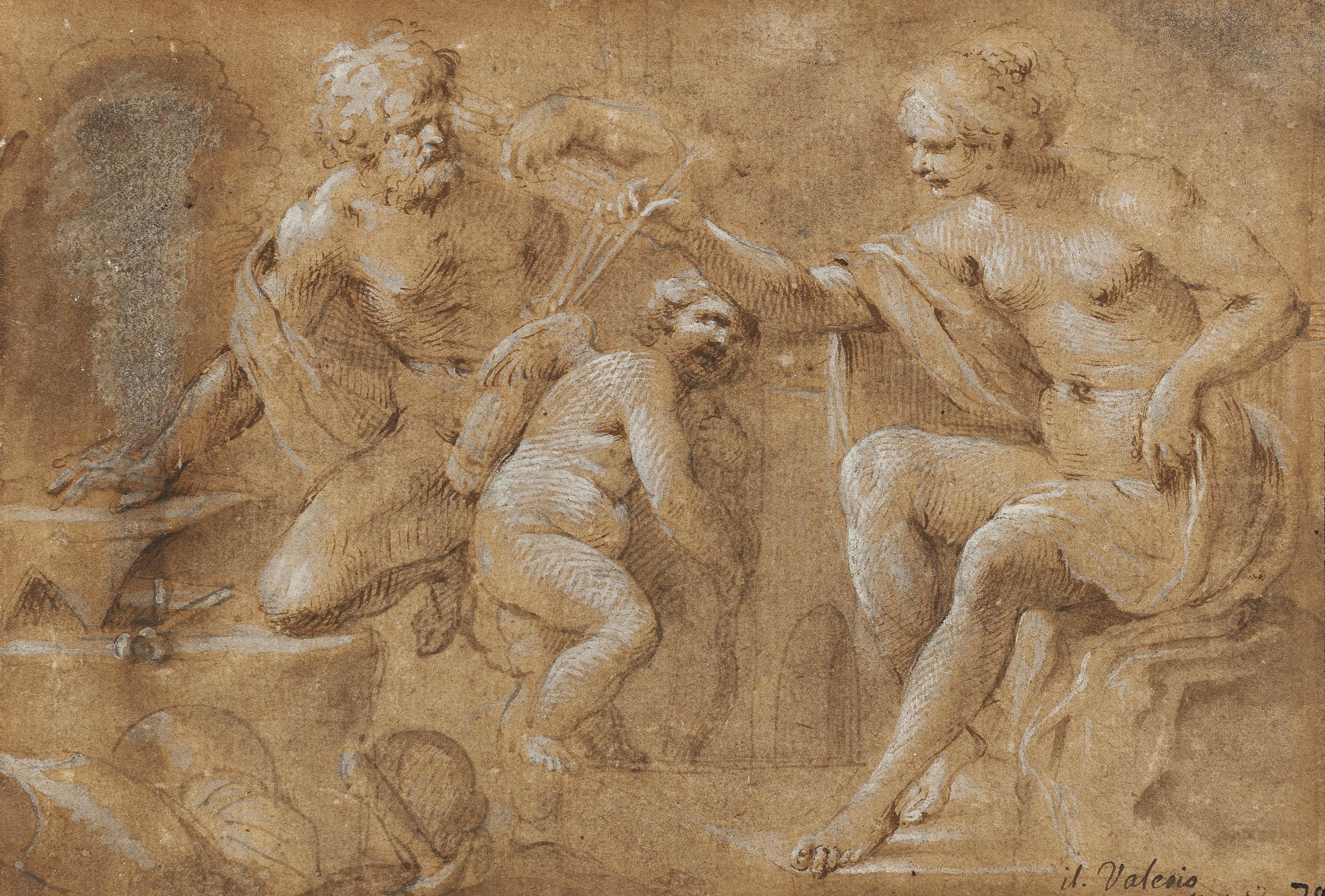 Sisto Badalocchio - Venus in the forge of Vulcan