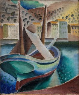 Sixten Lundbohm - Boat at the dock