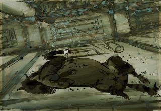 Slava Seidel - Liegendes Pferd.